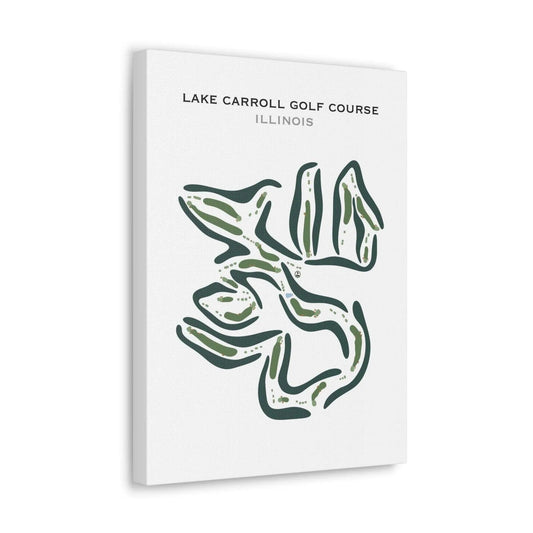 Lake Carroll Golf Course, Illinois - Printed Golf Course