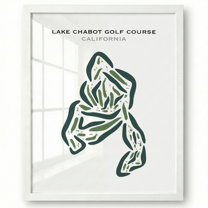 Lake Chabot Golf Course, California - Printed Golf Courses