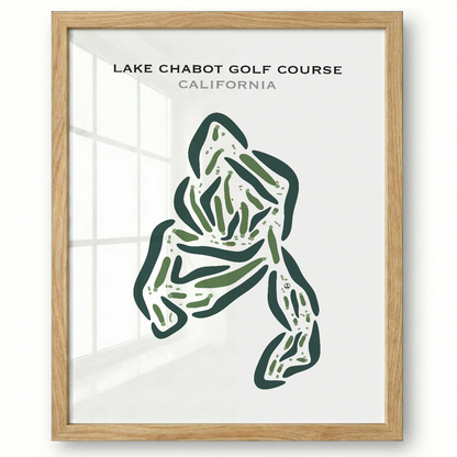 Lake Chabot Golf Course, California - Printed Golf Courses