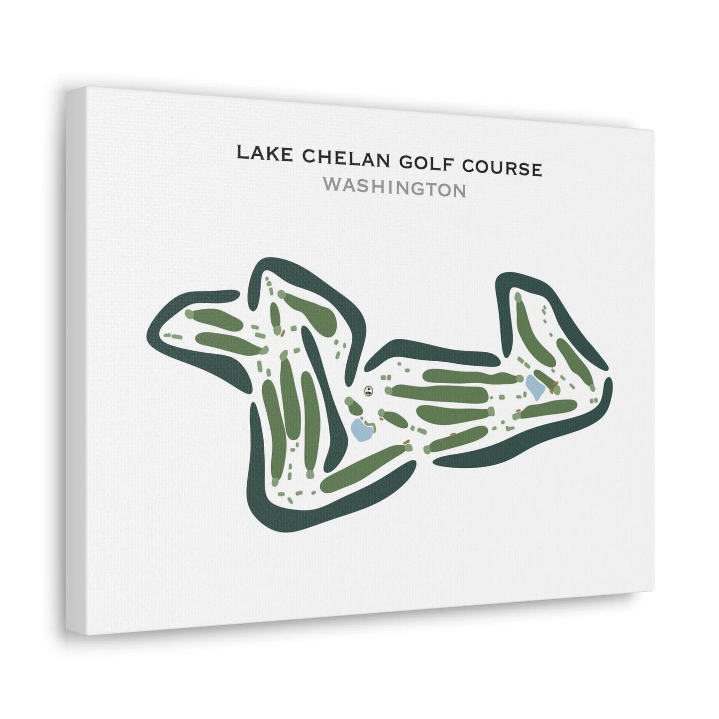 Lake Chelan Golf Course, Washington - Printed Golf Course