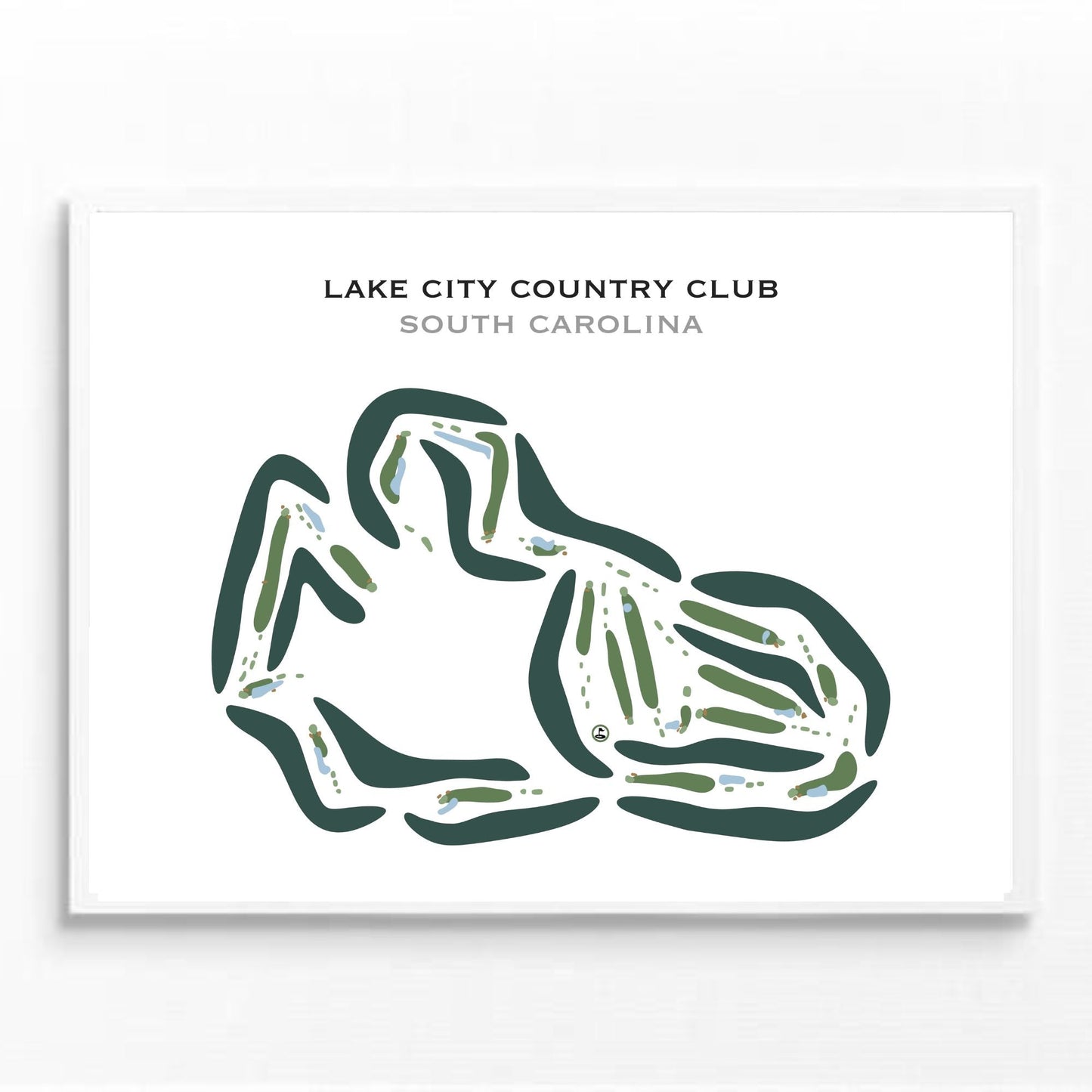Lake City Country Club, South Carolina - Printed Golf Courses