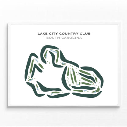 Lake City Country Club, South Carolina - Printed Golf Courses
