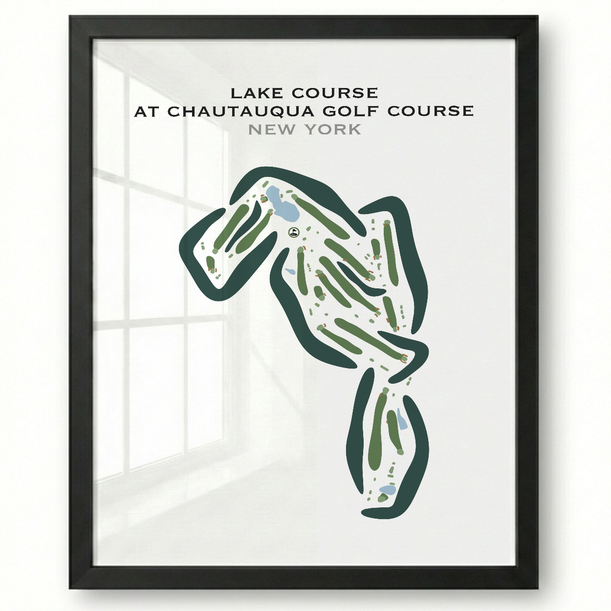 Lake Course at Chautauqua Golf Course, New York - Printed Golf Courses