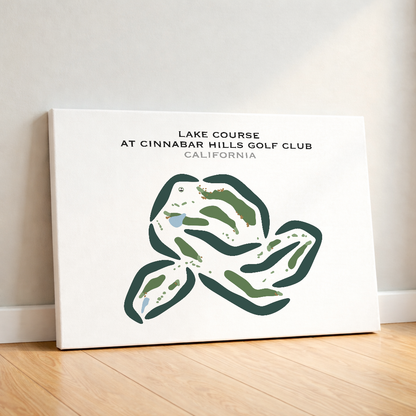 Lake Course at Cinnabar Hills Golf Club, California - Printed Golf Courses