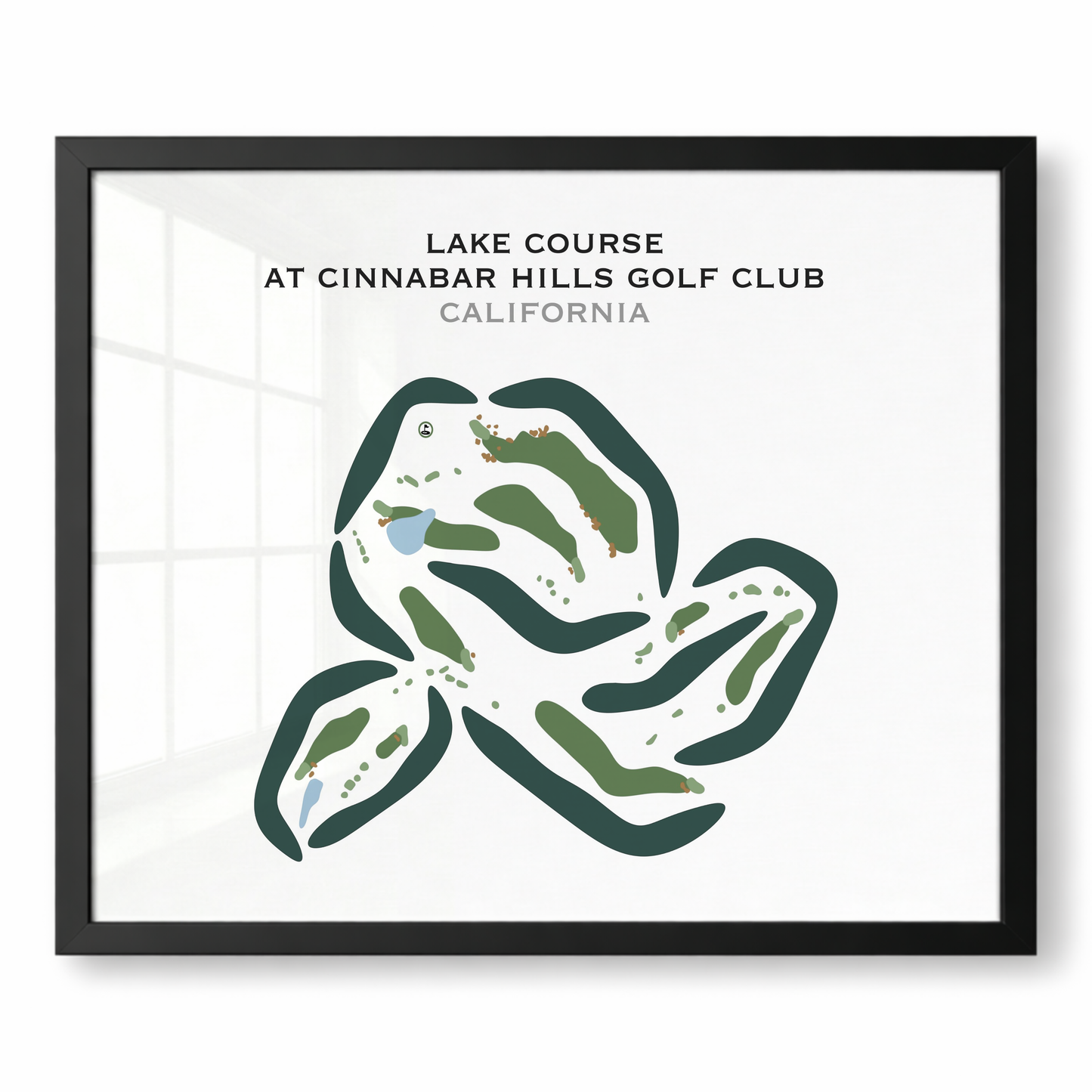 Lake Course at Cinnabar Hills Golf Club, California - Printed Golf Courses
