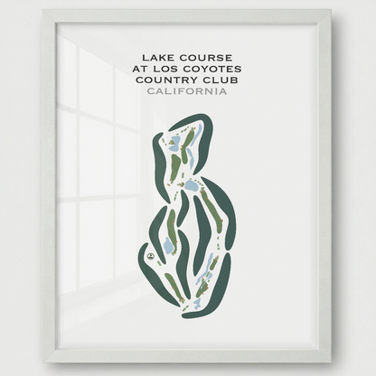 Lake Course at Los Coyotes Country Club, California - Printed Golf Courses