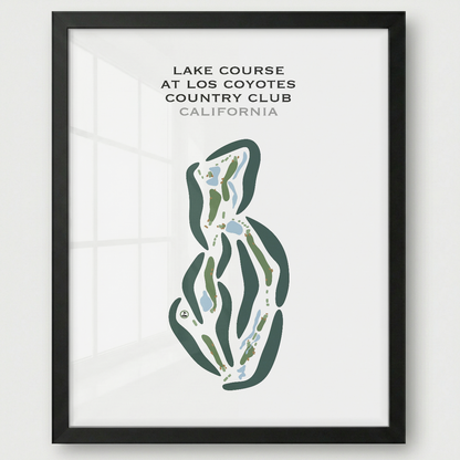 Lake Course at Los Coyotes Country Club, California - Printed Golf Courses