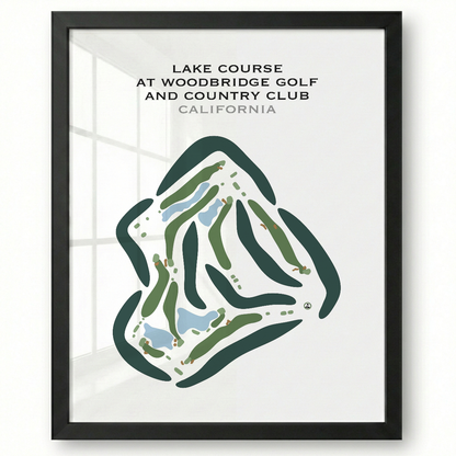 Lake Course at Woodbridge Golf & Country Club, California - Printed Golf Courses
