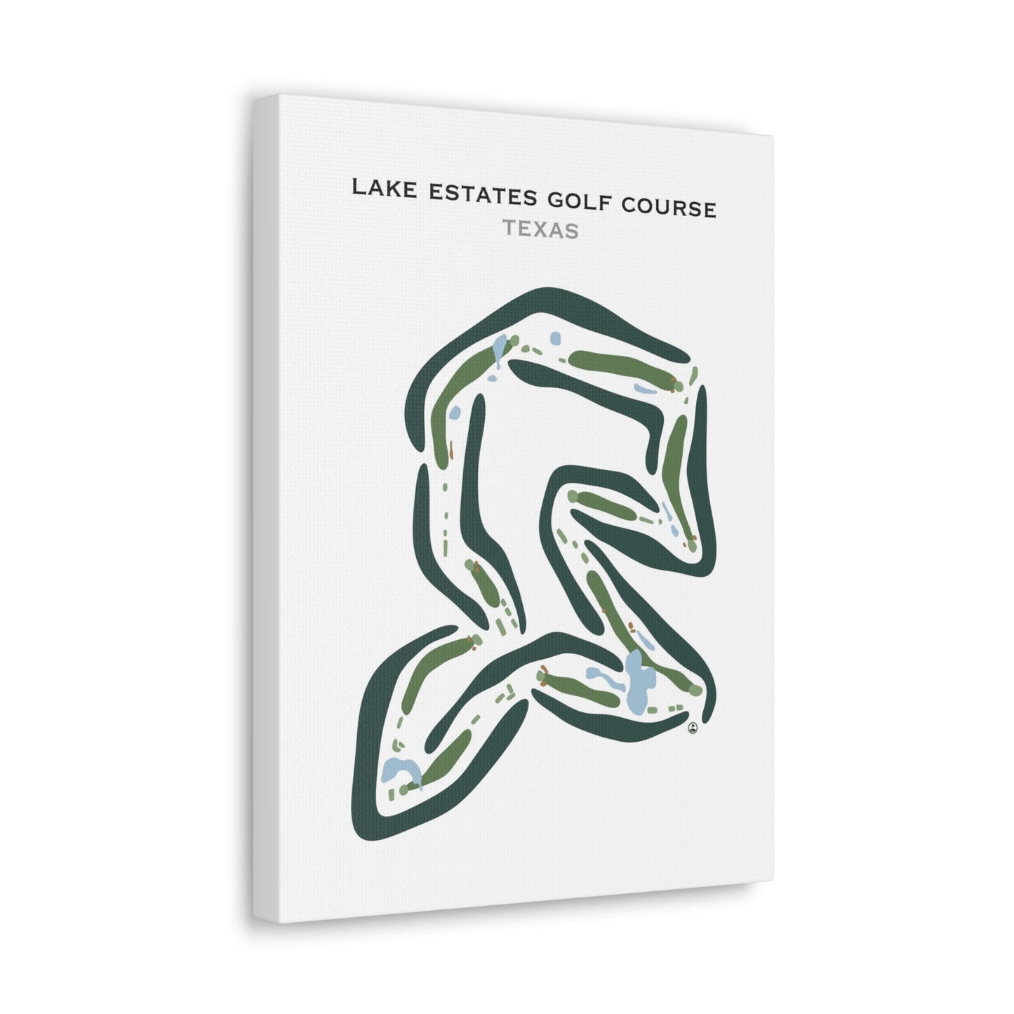Lake Estates Golf Course, Texas - Printed Golf Courses