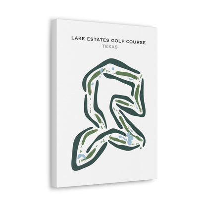 Lake Estates Golf Course, Texas - Printed Golf Courses
