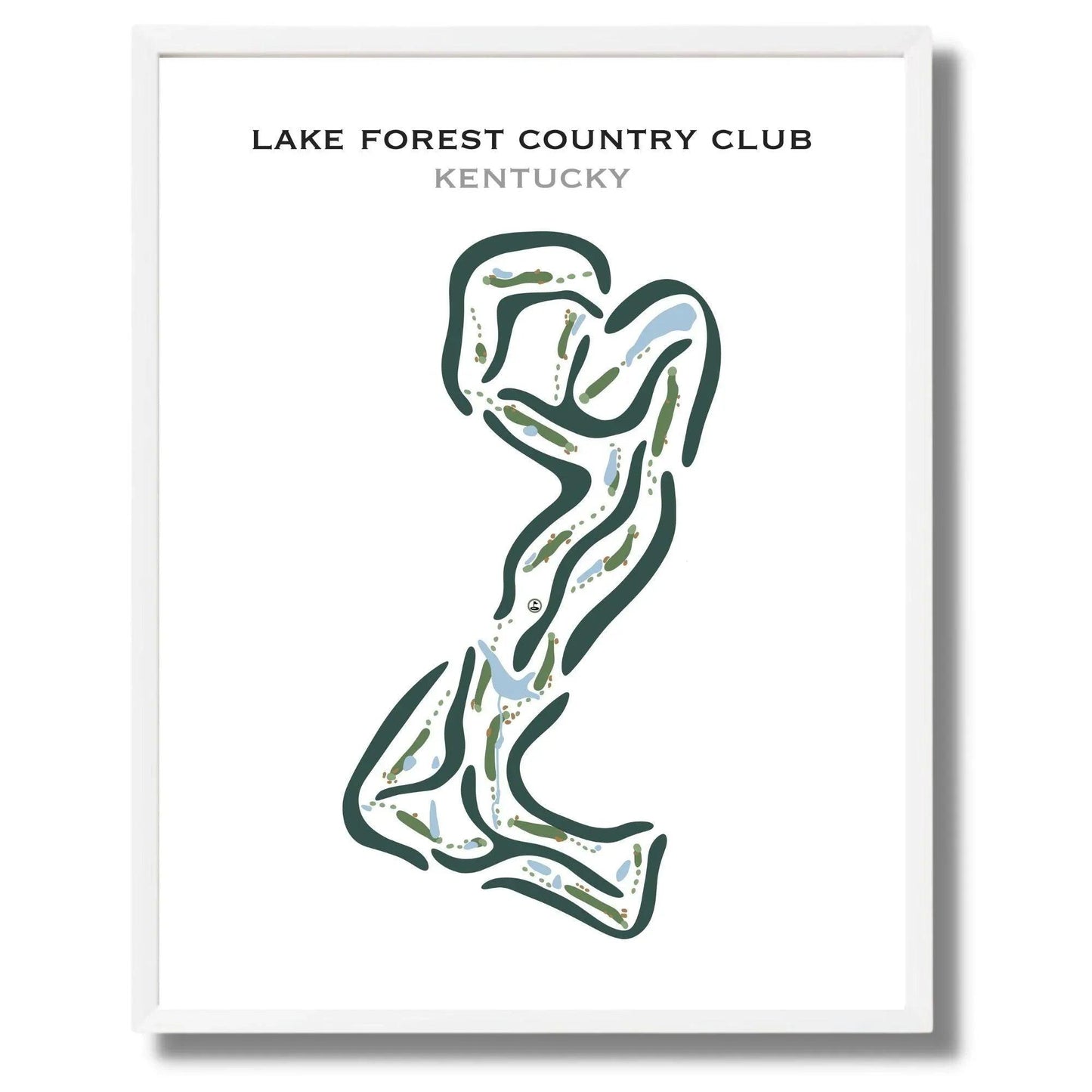 Lake Forest Country Club, Kentucky - Printed Golf Courses