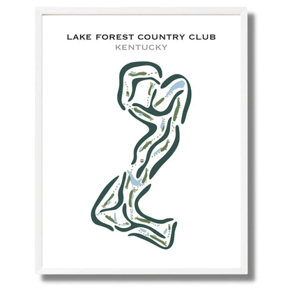 Lake Forest Country Club, Kentucky - Printed Golf Courses