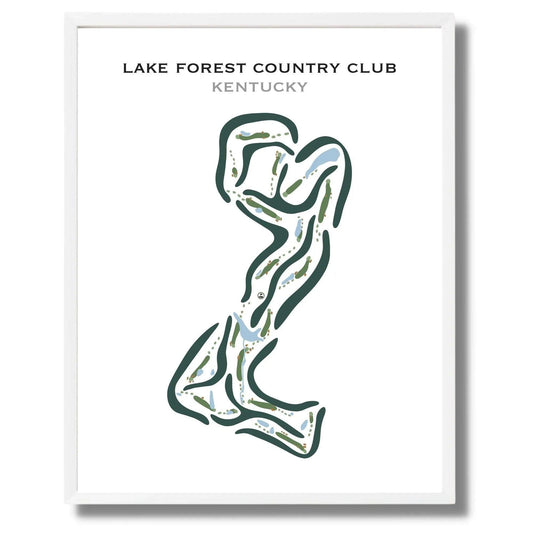 Lake Forest Country Club, Kentucky - Printed Golf Courses