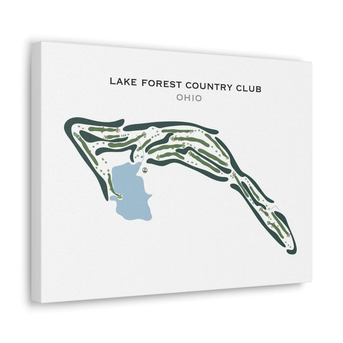 Lake Forest Country Club, Ohio - Printed Golf Courses
