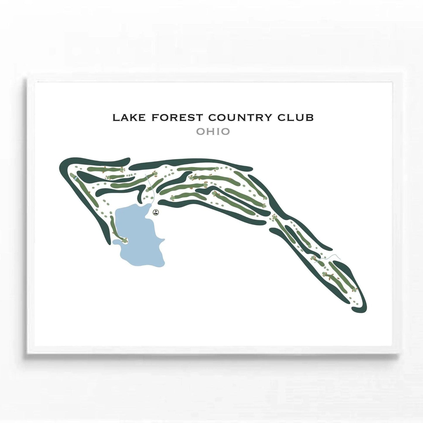Lake Forest Country Club, Ohio - Printed Golf Courses