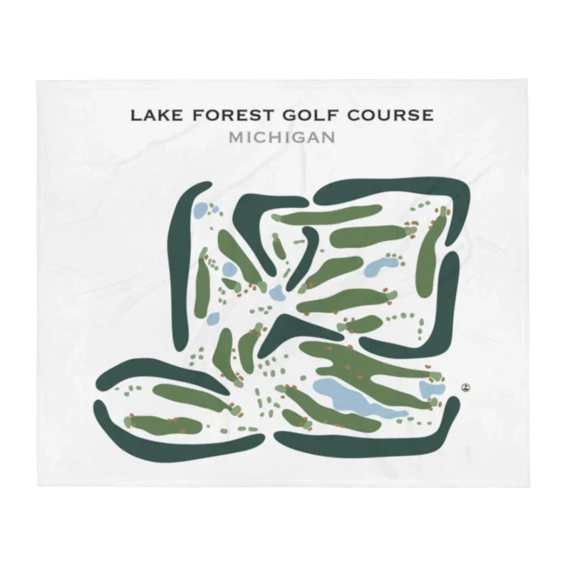 Lake Forest Golf Course, Michigan - Printed Golf Courses