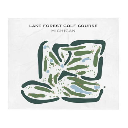 Lake Forest Golf Course, Michigan - Printed Golf Courses