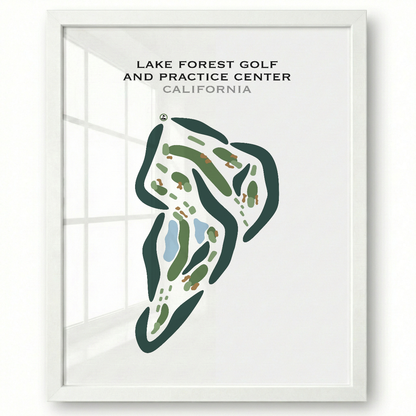 Lake Forest Golf & Practice Center, California - Printed Golf Courses