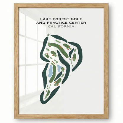 Lake Forest Golf & Practice Center, California - Printed Golf Courses