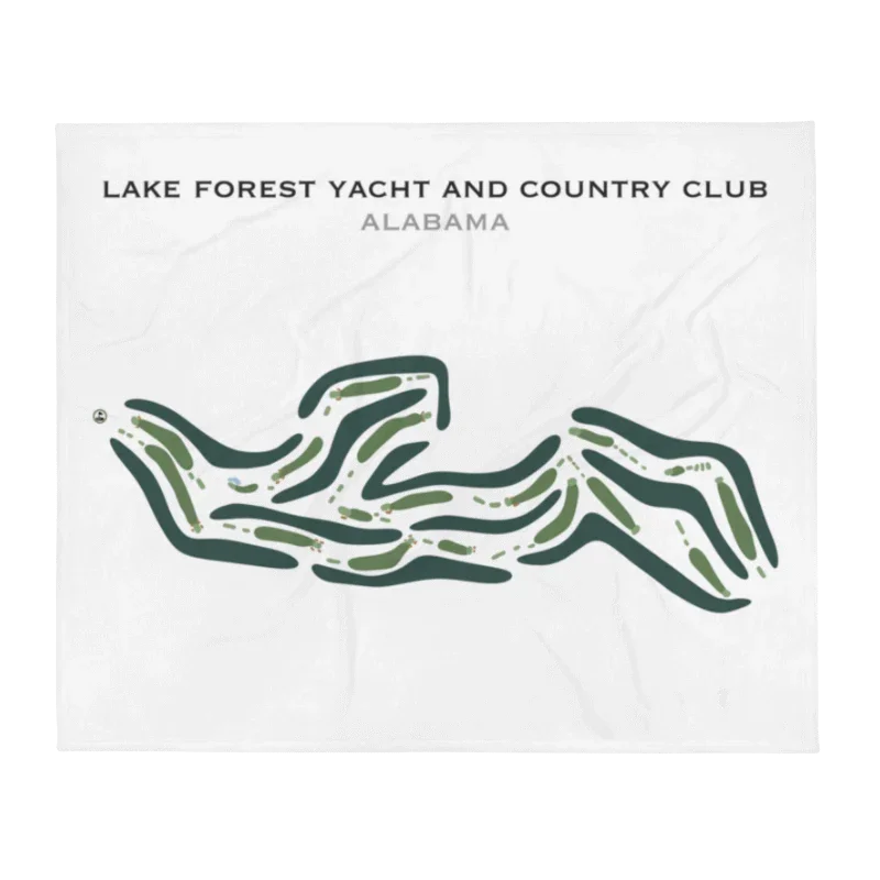 Lake Forest Yacht & Country Club, Alabama - Printed Golf Courses