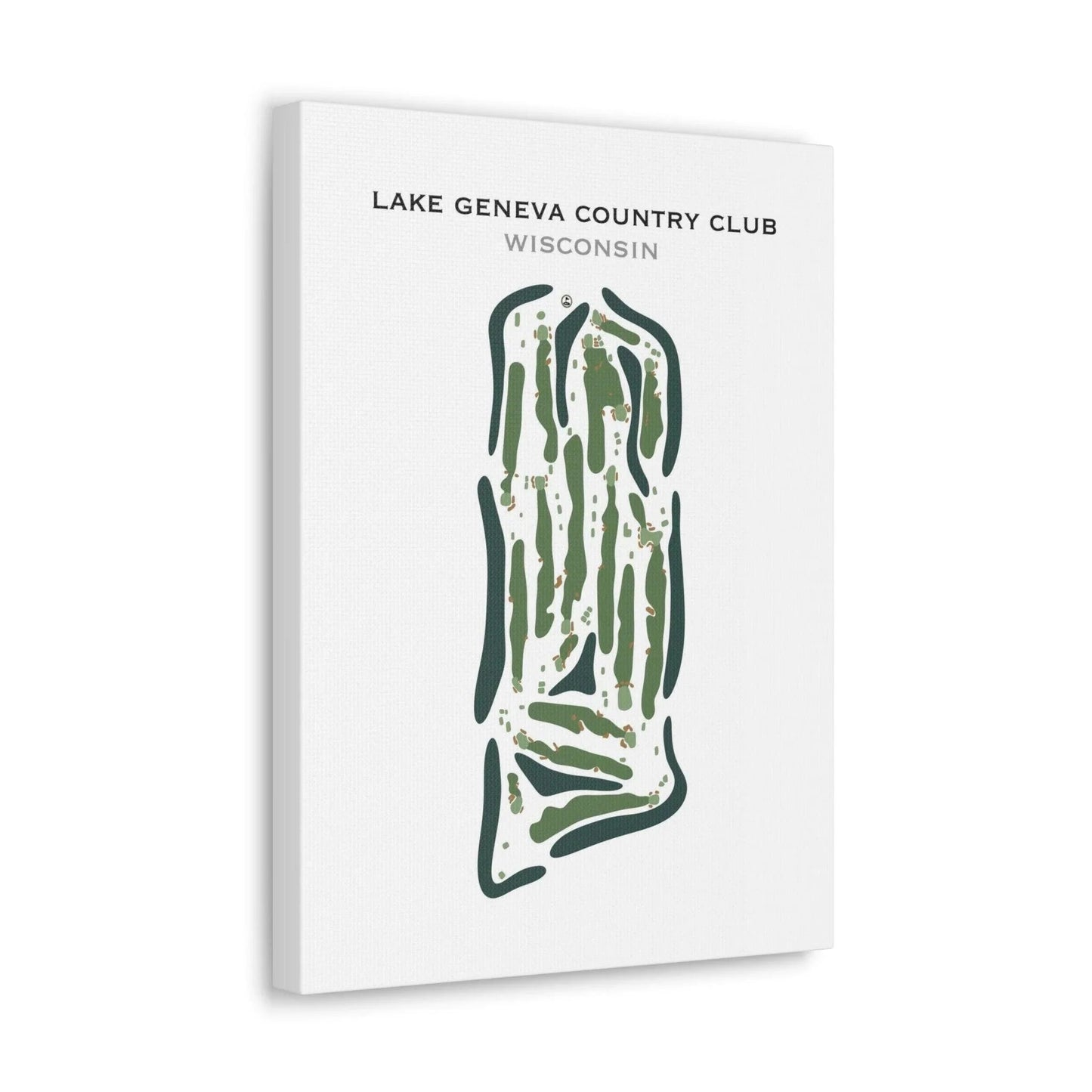 Lake Geneva Country Club, Wisconsin - Printed Golf Course