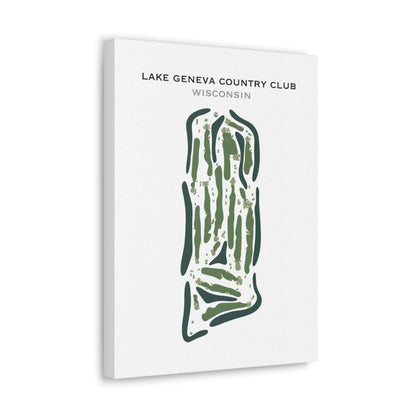 Lake Geneva Country Club, Wisconsin - Printed Golf Course