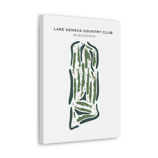 Lake Geneva Country Club, Wisconsin - Printed Golf Course