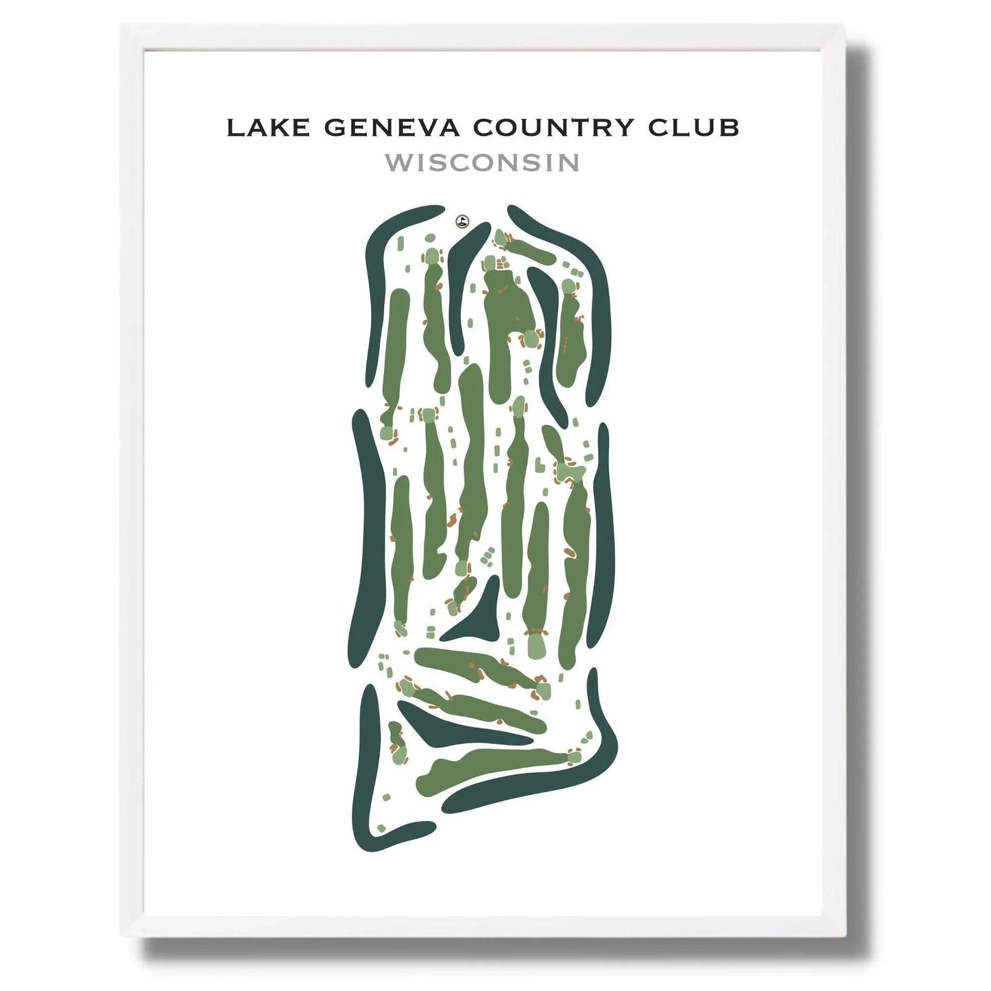 Lake Geneva Country Club, Wisconsin - Printed Golf Course