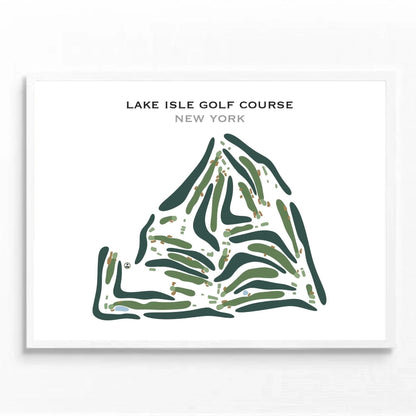 Lake Isle Golf Course, New York - Printed Golf Course