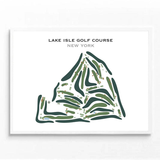 Lake Isle Golf Course, New York - Printed Golf Course