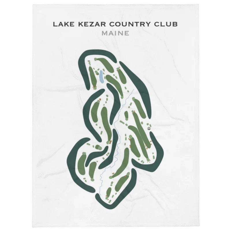 Lake Kezar Country Club, Maine - Printed Golf Courses