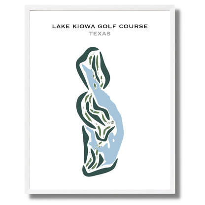 Lake Kiowa Golf Course, Texas - Printed Golf Courses