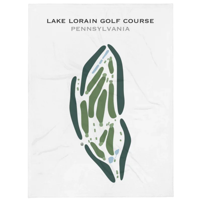 Lake Lorain Golf Course, Pennsylvania - Printed Golf Courses