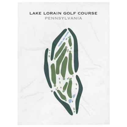 Lake Lorain Golf Course, Pennsylvania - Printed Golf Courses