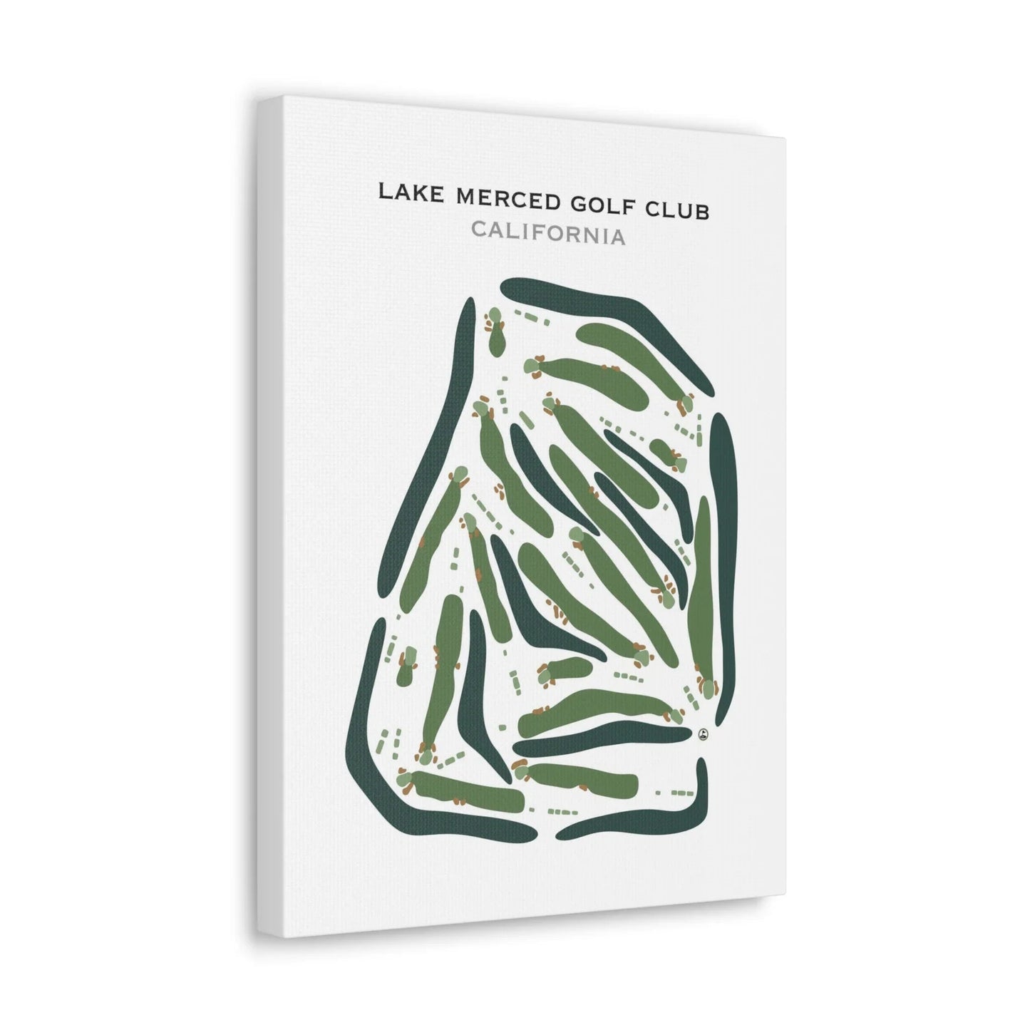 Lake Merced Golf Club, California - Printed Golf Courses