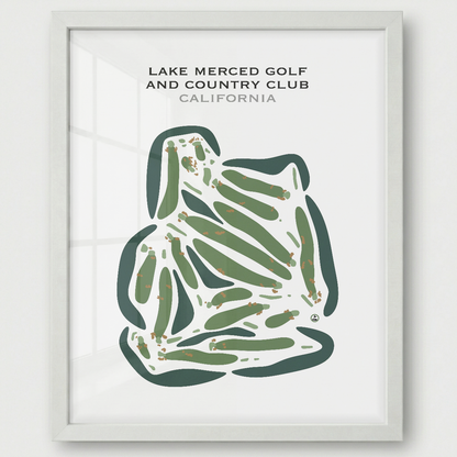 Lake Merced Golf & Country Club, California - Printed Golf Courses