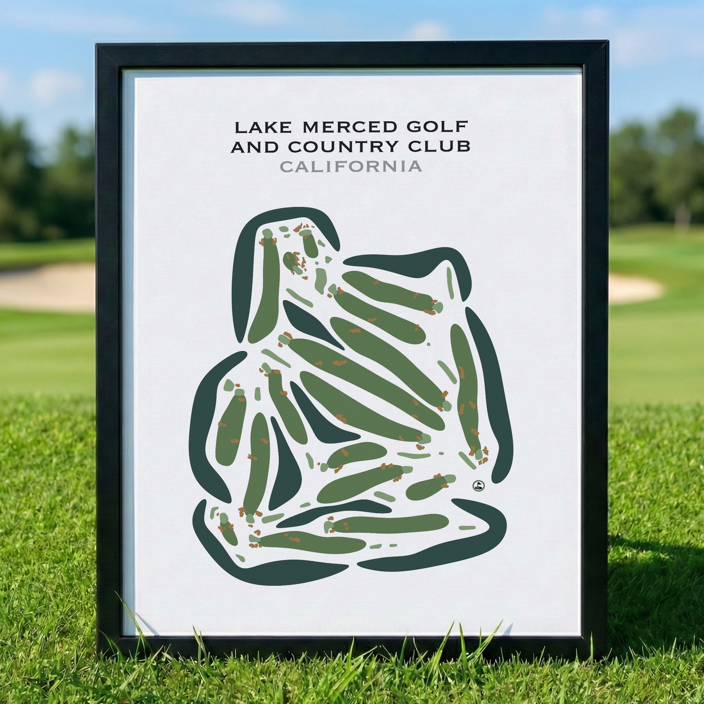 Lake Merced Golf & Country Club, California - Printed Golf Courses