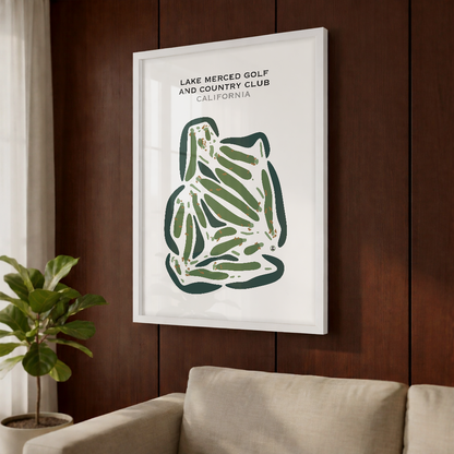 Lake Merced Golf & Country Club, California - Printed Golf Courses