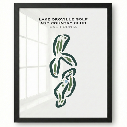 Lake Oroville Golf & Country Club, California - Printed Golf Courses