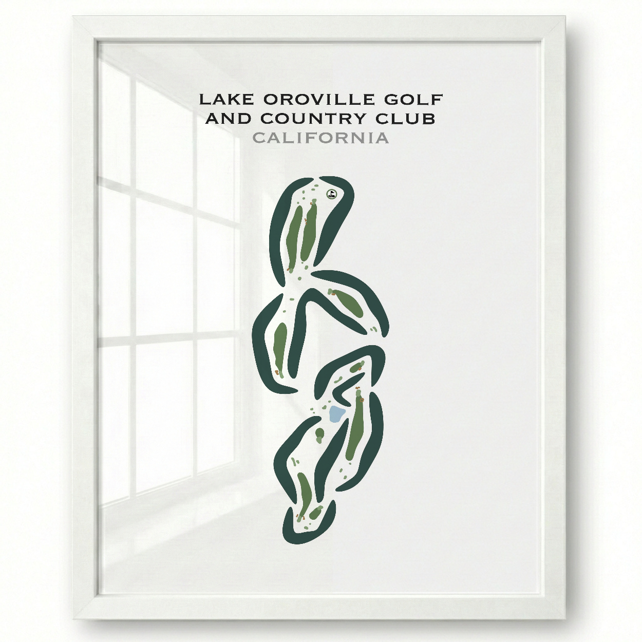 Lake Oroville Golf & Country Club, California - Printed Golf Courses