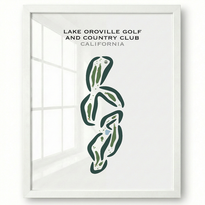 Lake Oroville Golf & Country Club, California - Printed Golf Courses