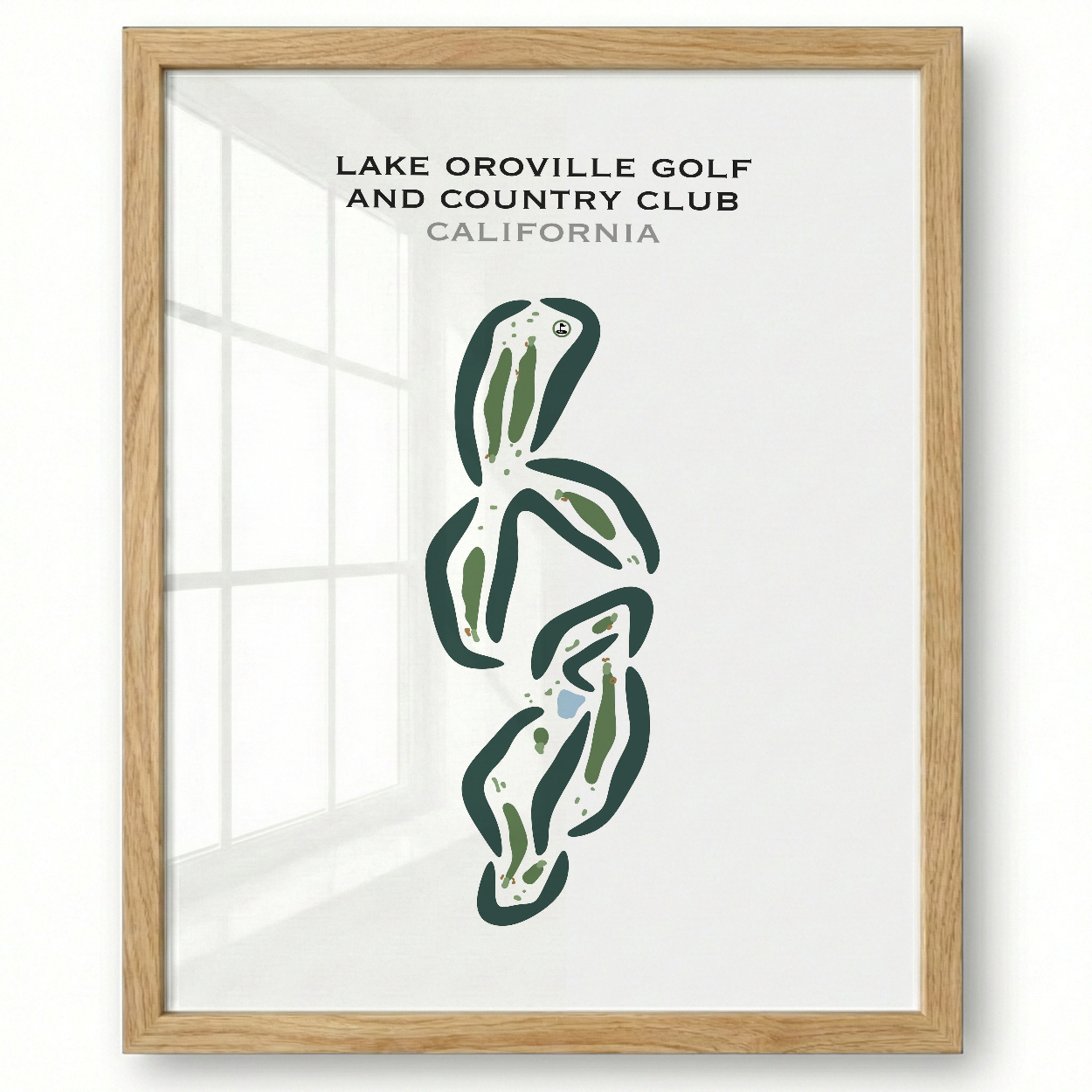 Lake Oroville Golf & Country Club, California - Printed Golf Courses