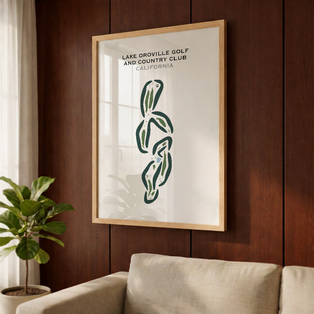 Lake Oroville Golf & Country Club, California - Printed Golf Courses