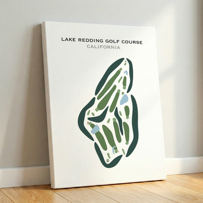Lake Redding Golf Course, California - Printed Golf Courses
