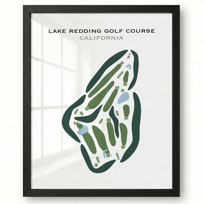 Lake Redding Golf Course, California - Printed Golf Courses