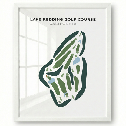 Lake Redding Golf Course, California - Printed Golf Courses