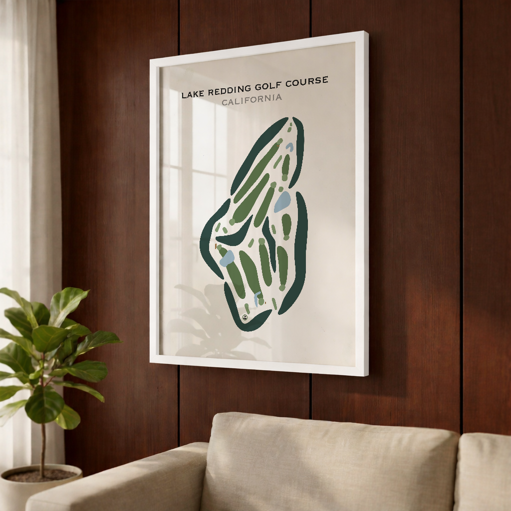 Lake Redding Golf Course, California - Printed Golf Courses