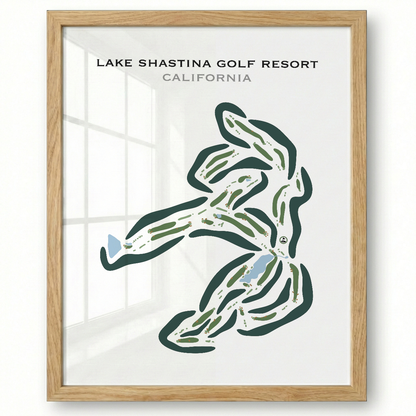 Lake Shastina Golf Resort, California - Printed Golf Courses