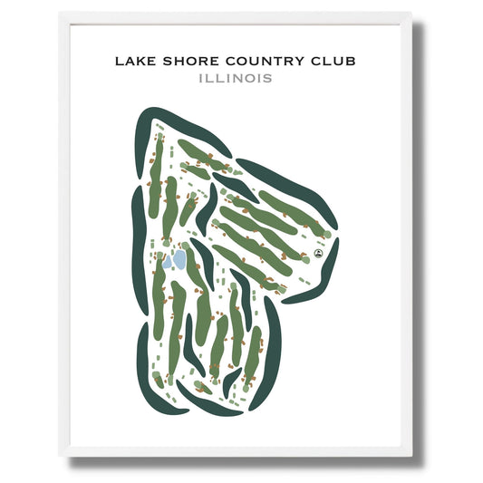 Lake Shore Country Club, Illinois - Printed Golf Courses
