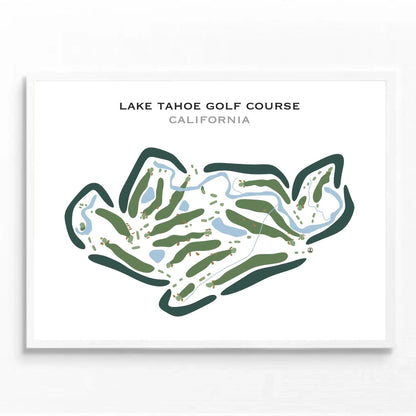 Lake Tahoe Golf Course, California - Printed Golf Courses